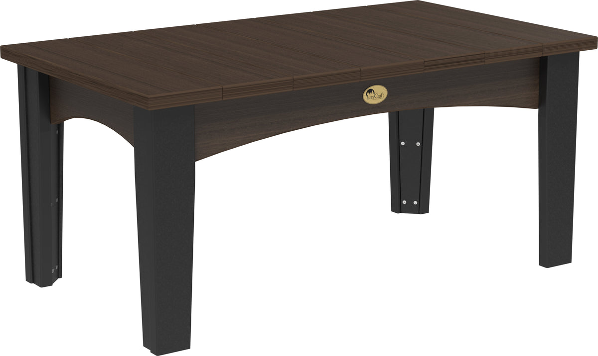 Island Coffee Table Brazilian Walnut & Black