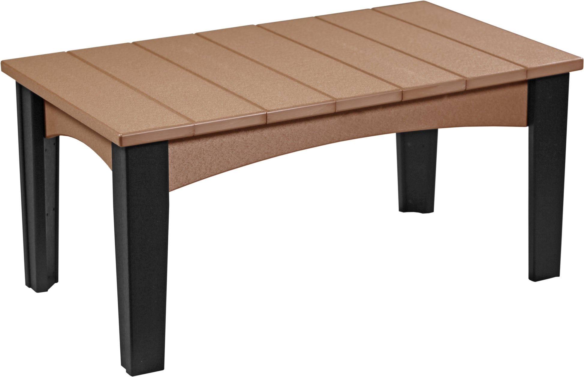 Island Coffee Table Cedar & Black