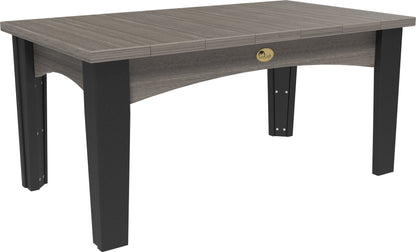 Island Coffee Table Coastal Gray & Black