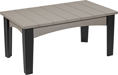 Island Coffee Table Weatherwood & Black