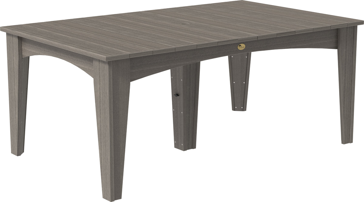 Island Dining Table (44" x 72" Rectangular) Coastal Gray