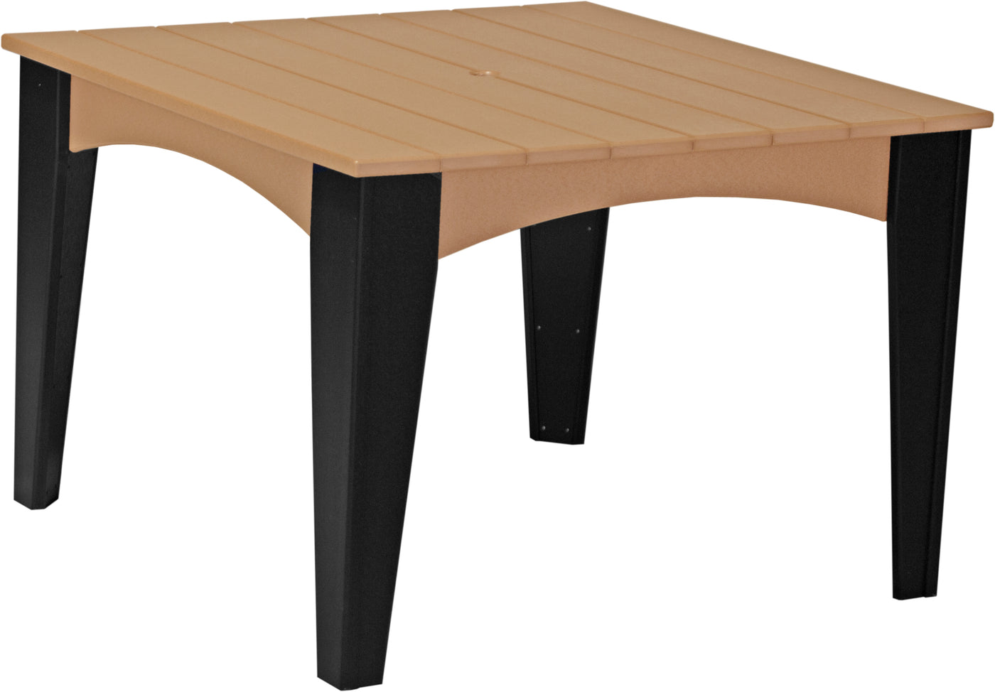 Island Dining Table (44" Square) Cedar & Black