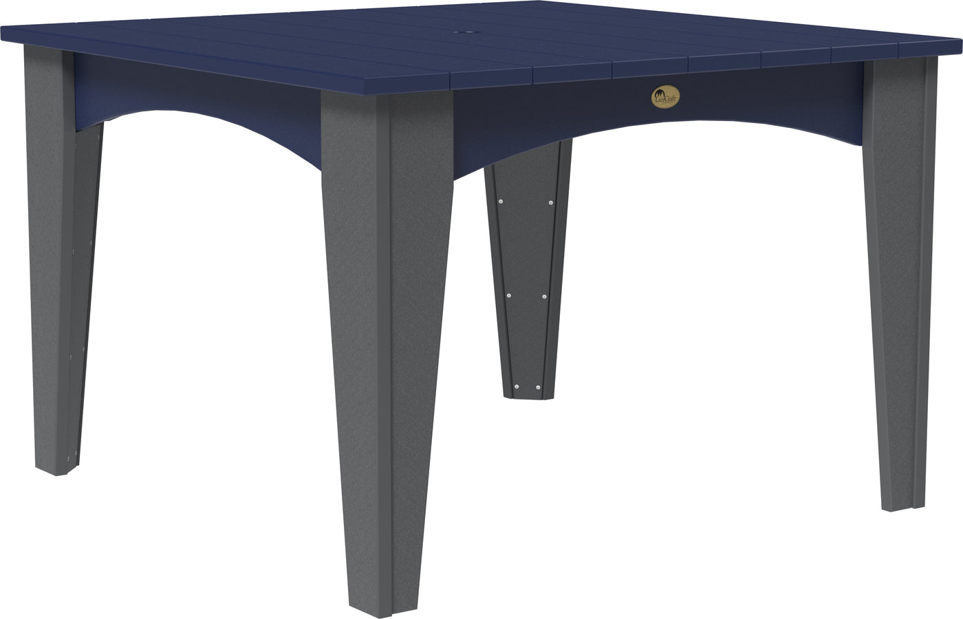 Island Dining Table (44" Square) Patriot Blue & Slate