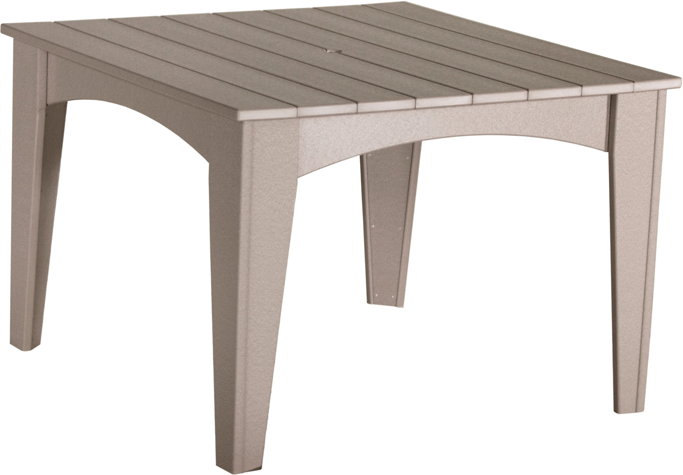 Island Dining Table (44" Square) Weatherwood