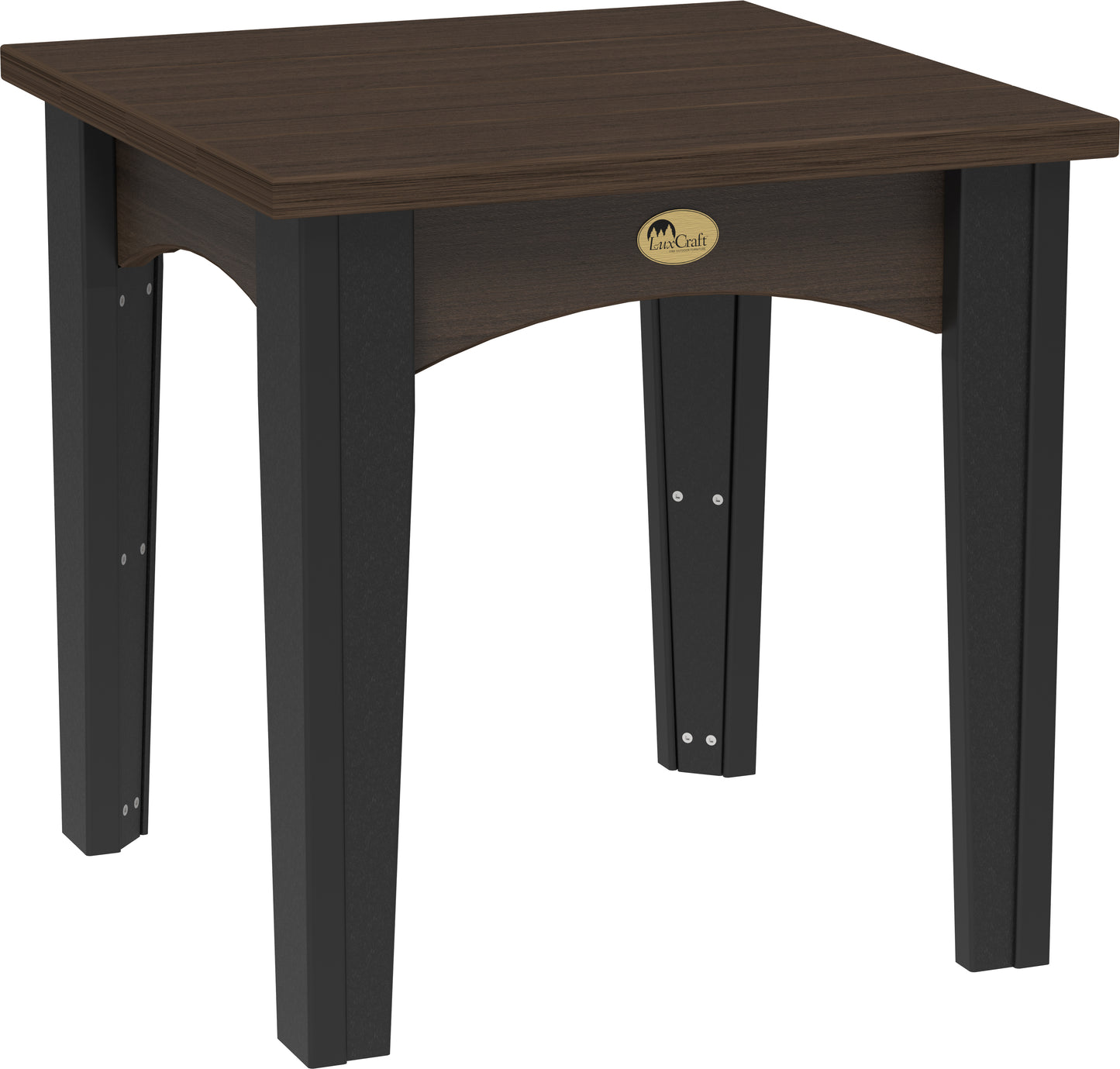 Island End Table Brazilian Walnut & Black