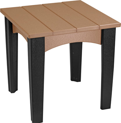 Island End Table Cedar & Black
