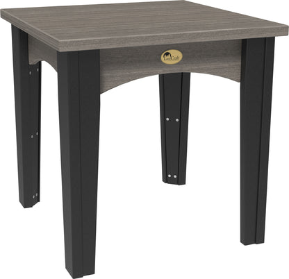 Island End Table Coastal Gray & Black