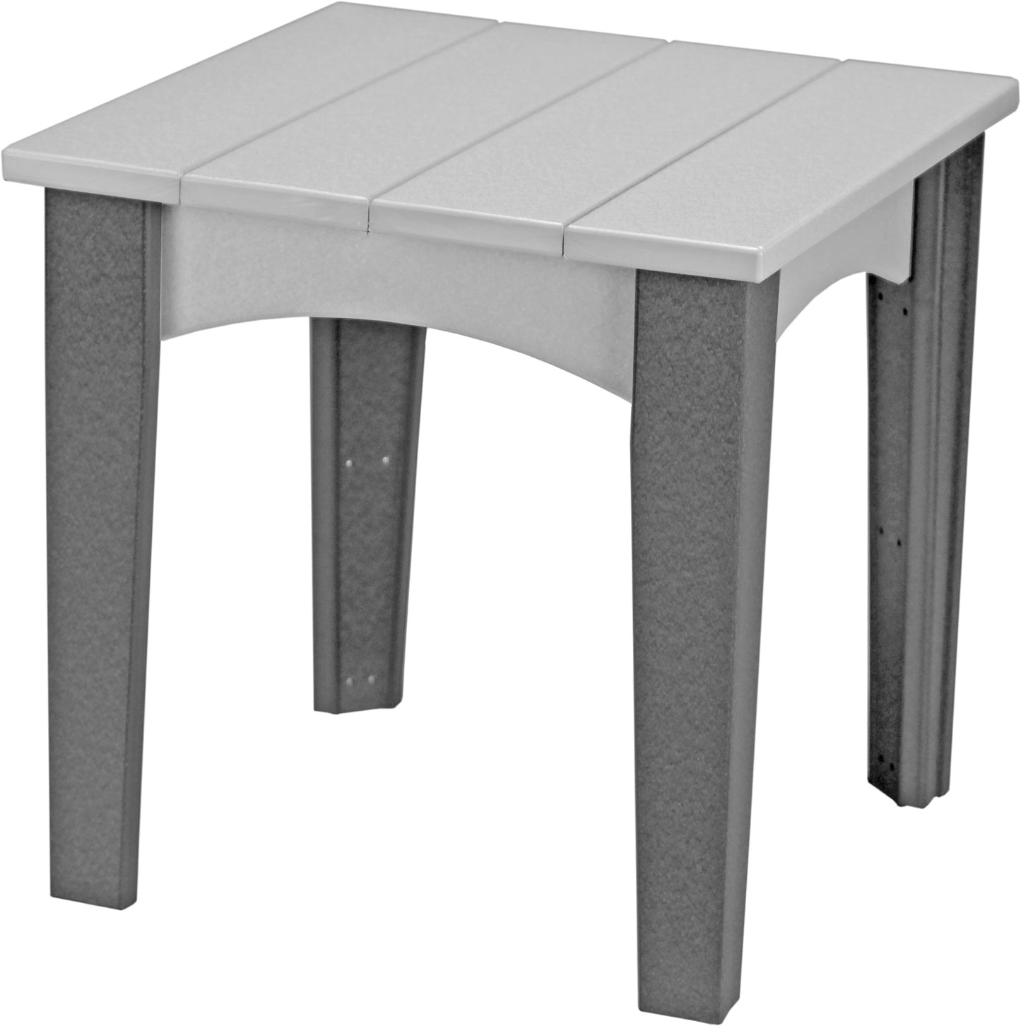 Island End Table Dove Gray & Slate