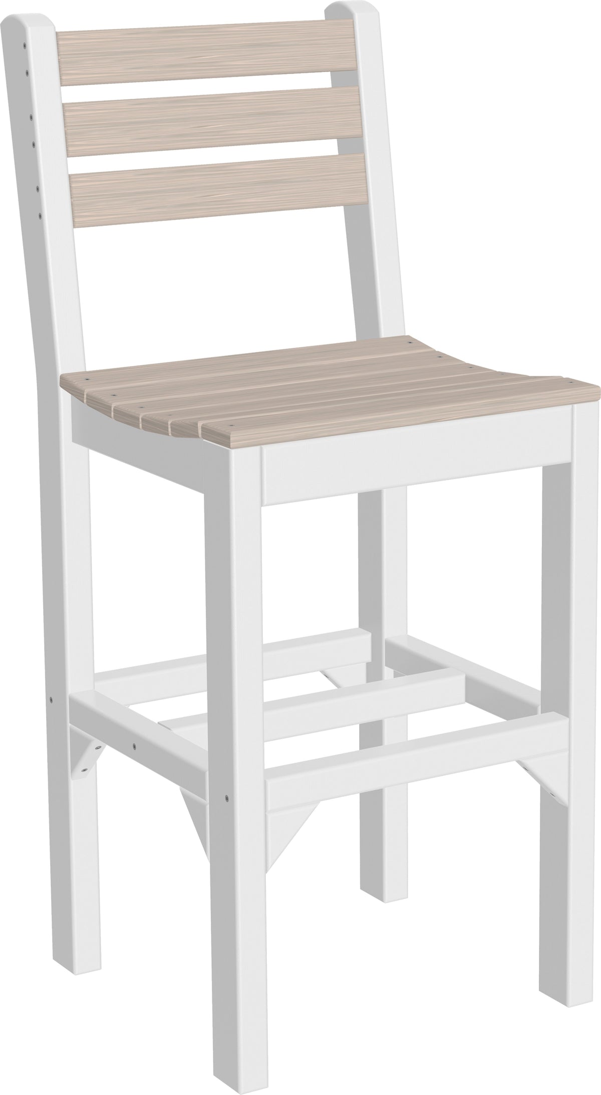 Island Side Chair Birch & White / Bar Height