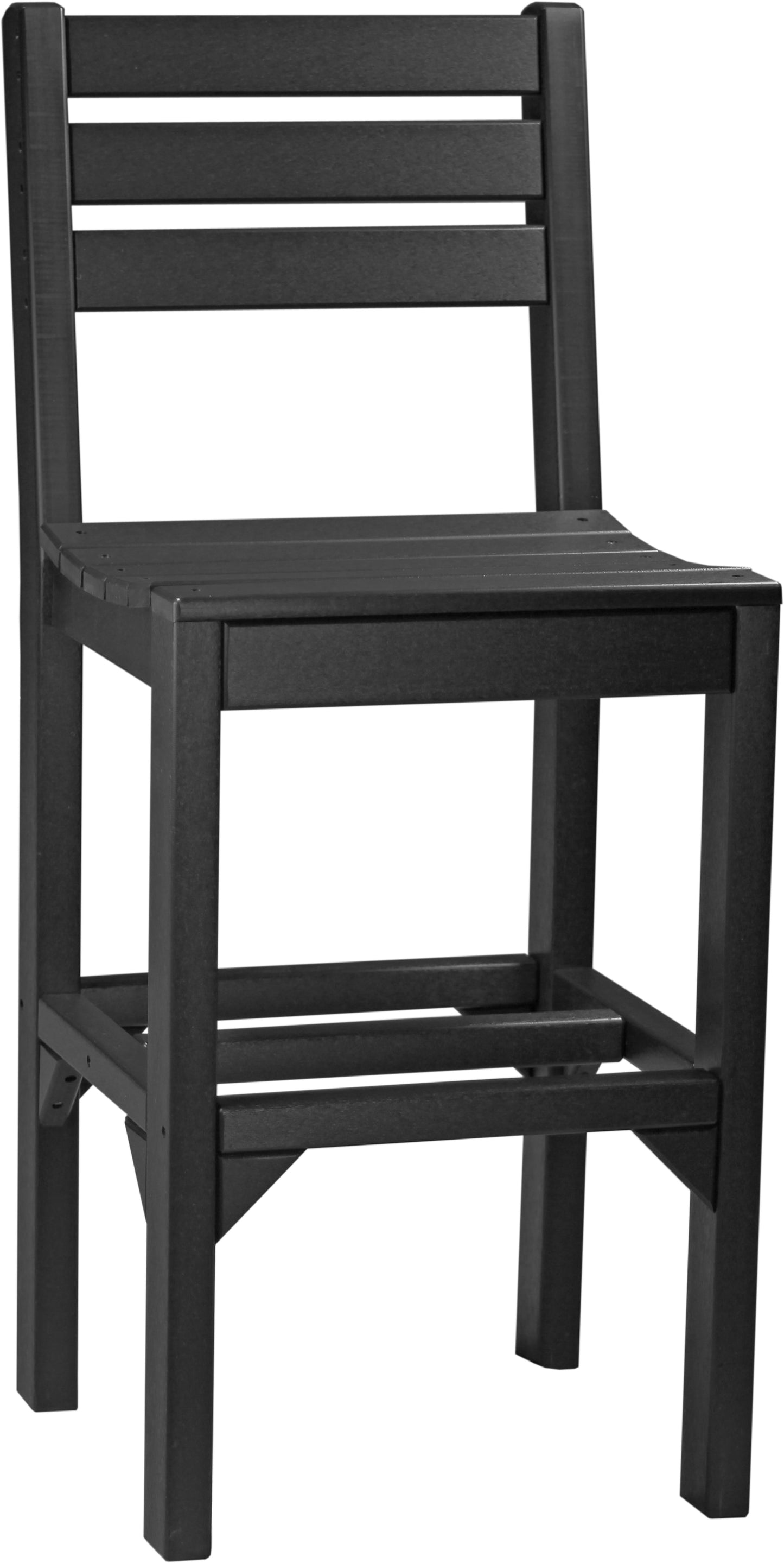 Island Side Chair Black / Bar Height