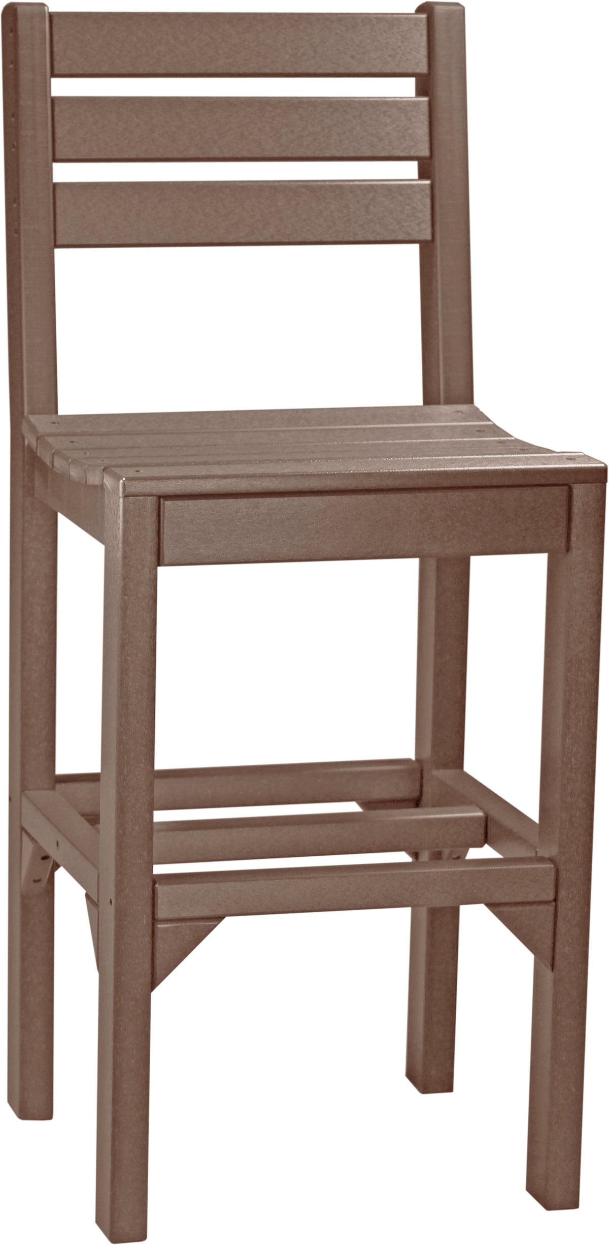Island Side Chair Chestnut Brown / Bar Height