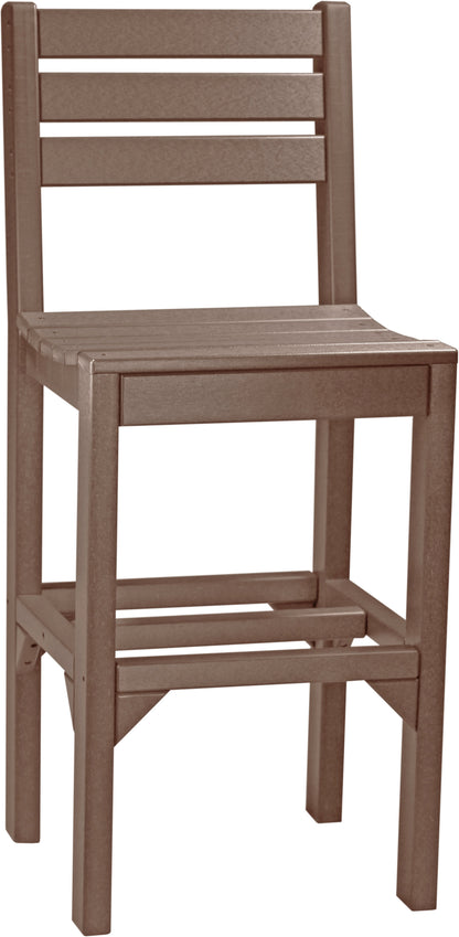 Island Side Chair Chestnut Brown / Bar Height