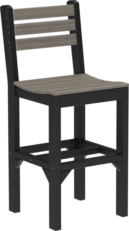 Island Side Chair Coastal Gray & Black / Bar Height