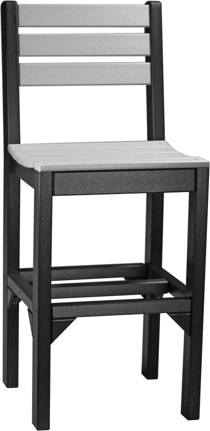 Island Side Chair Dove Gray & Black / Bar Height