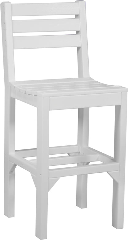 Island Side Chair White / Bar Height