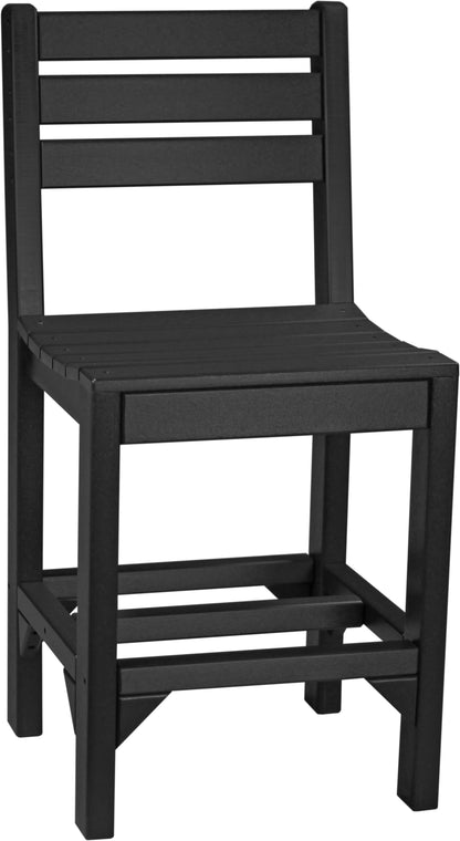 Island Side Chair Black / Counter Height