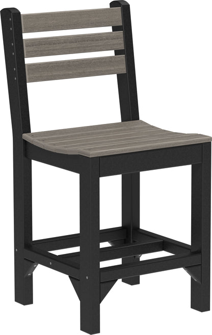 Island Side Chair Coastal Gray & Black / Counter Height