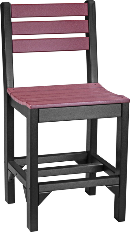 Island Side Chair Cherrywood & Black / Counter Height