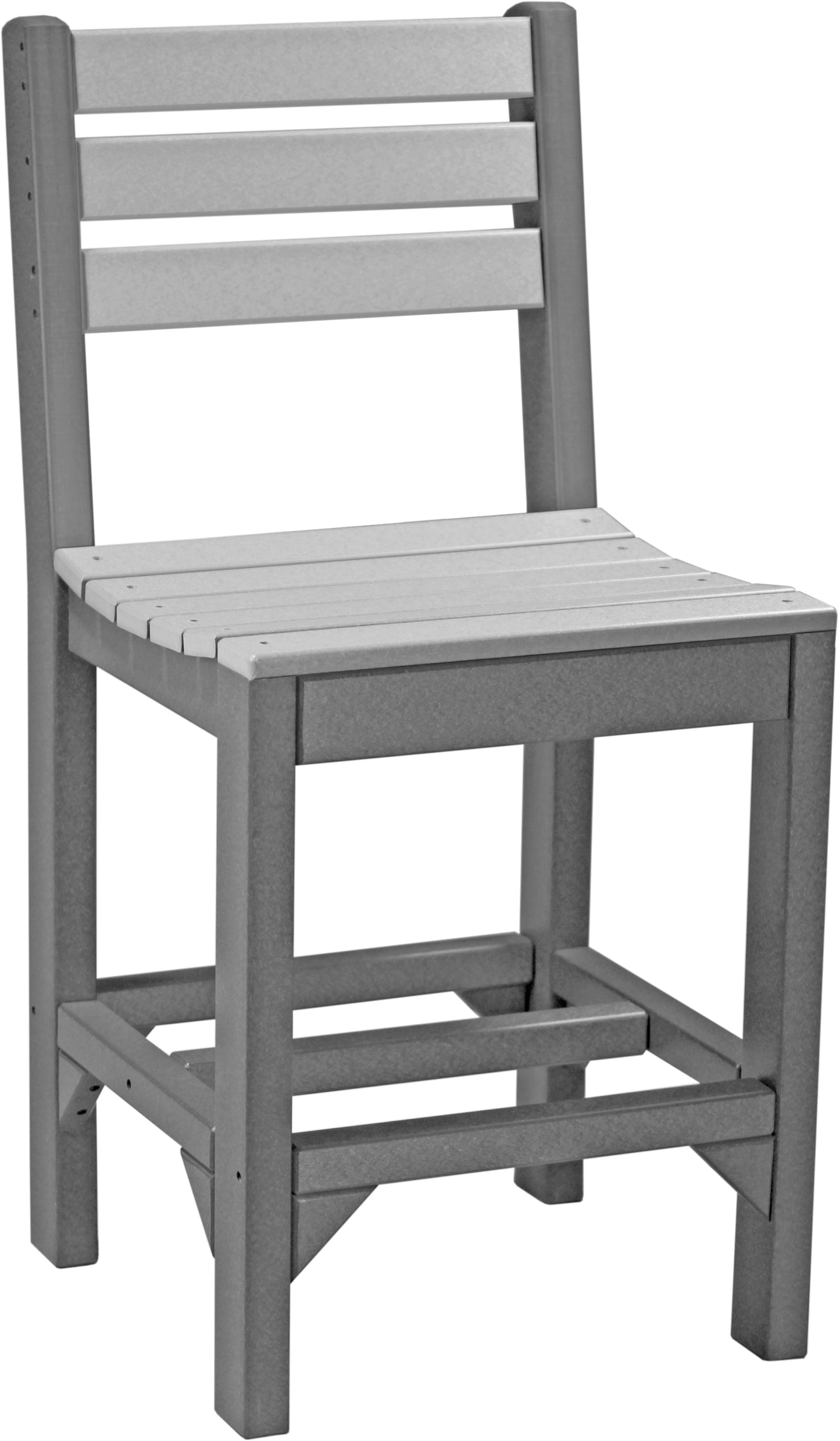 Island Side Chair Dove Gray & Slate / Counter Height
