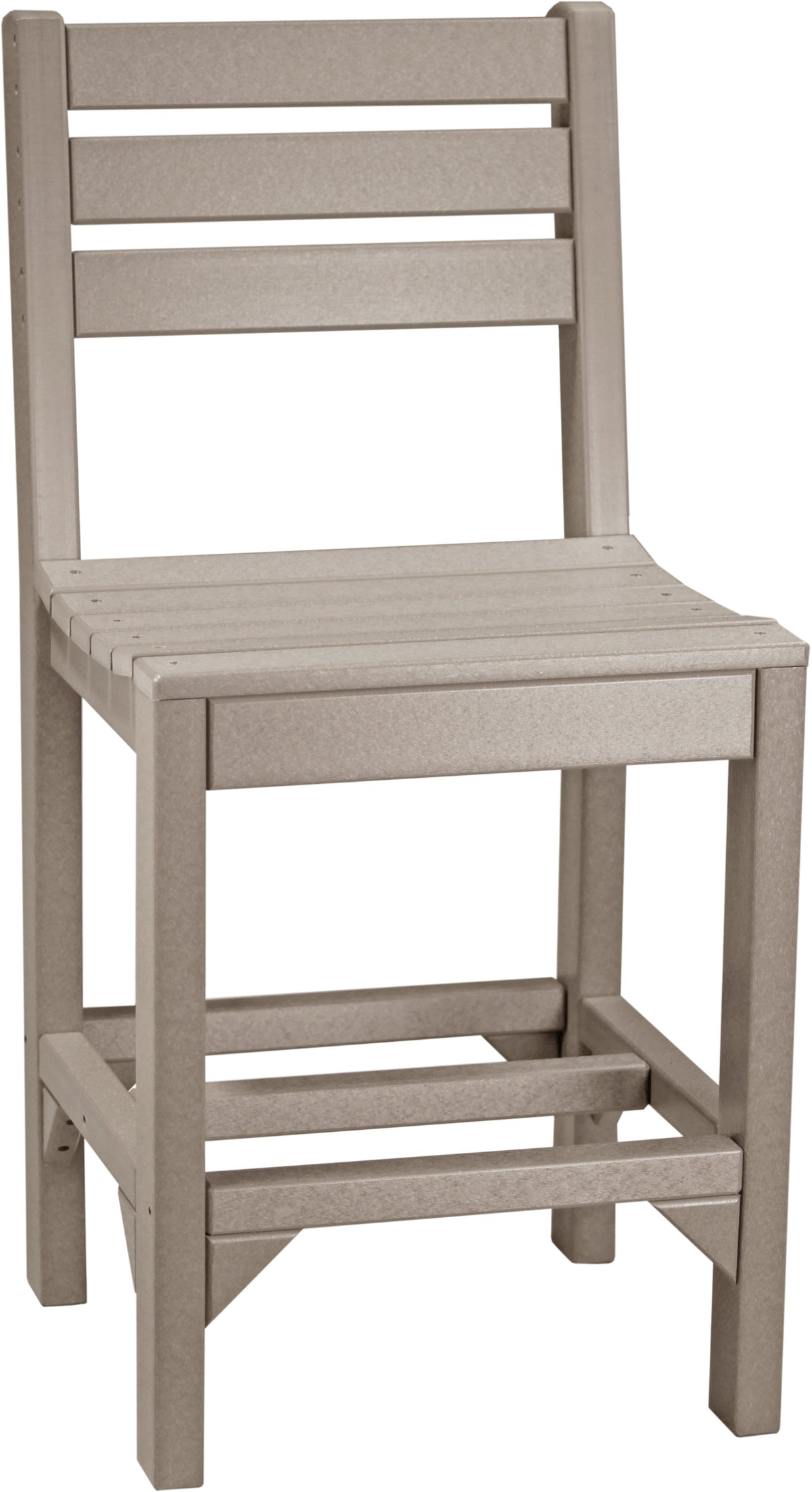 Island Side Chair Weatherwood / Counter Height