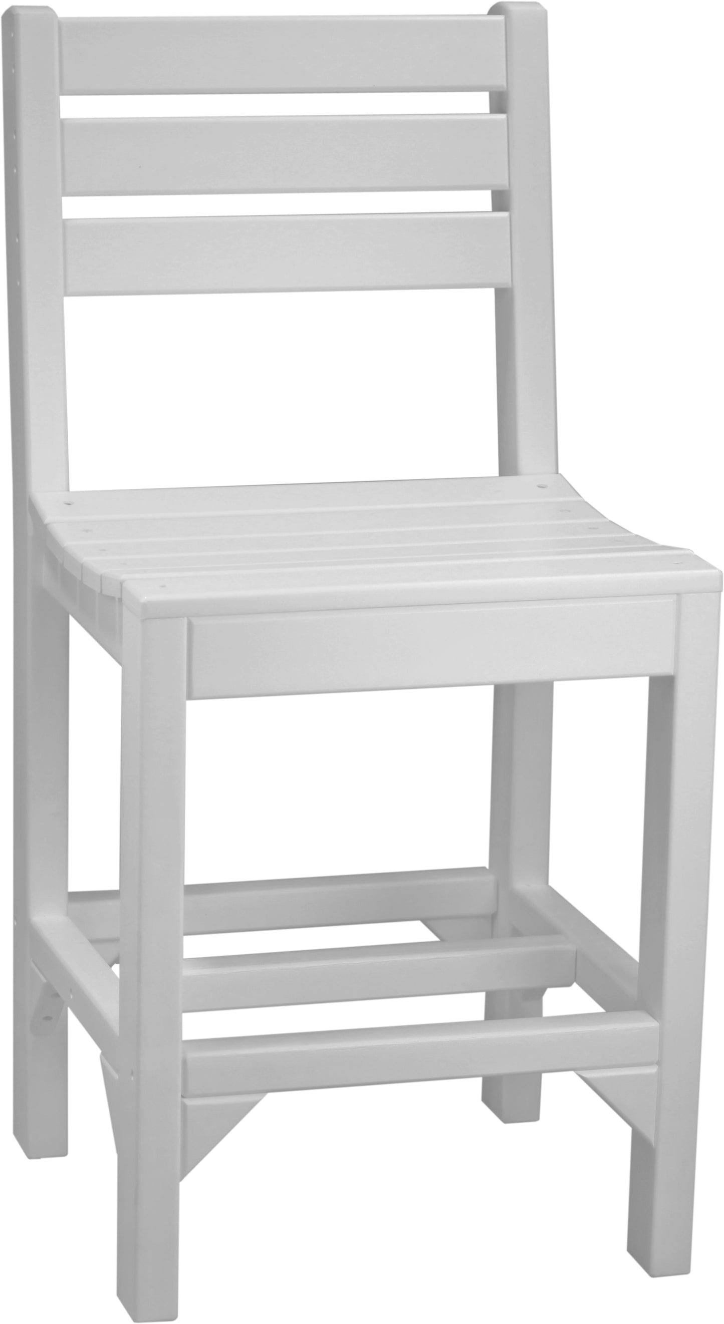 Island Side Chair White / Counter Height