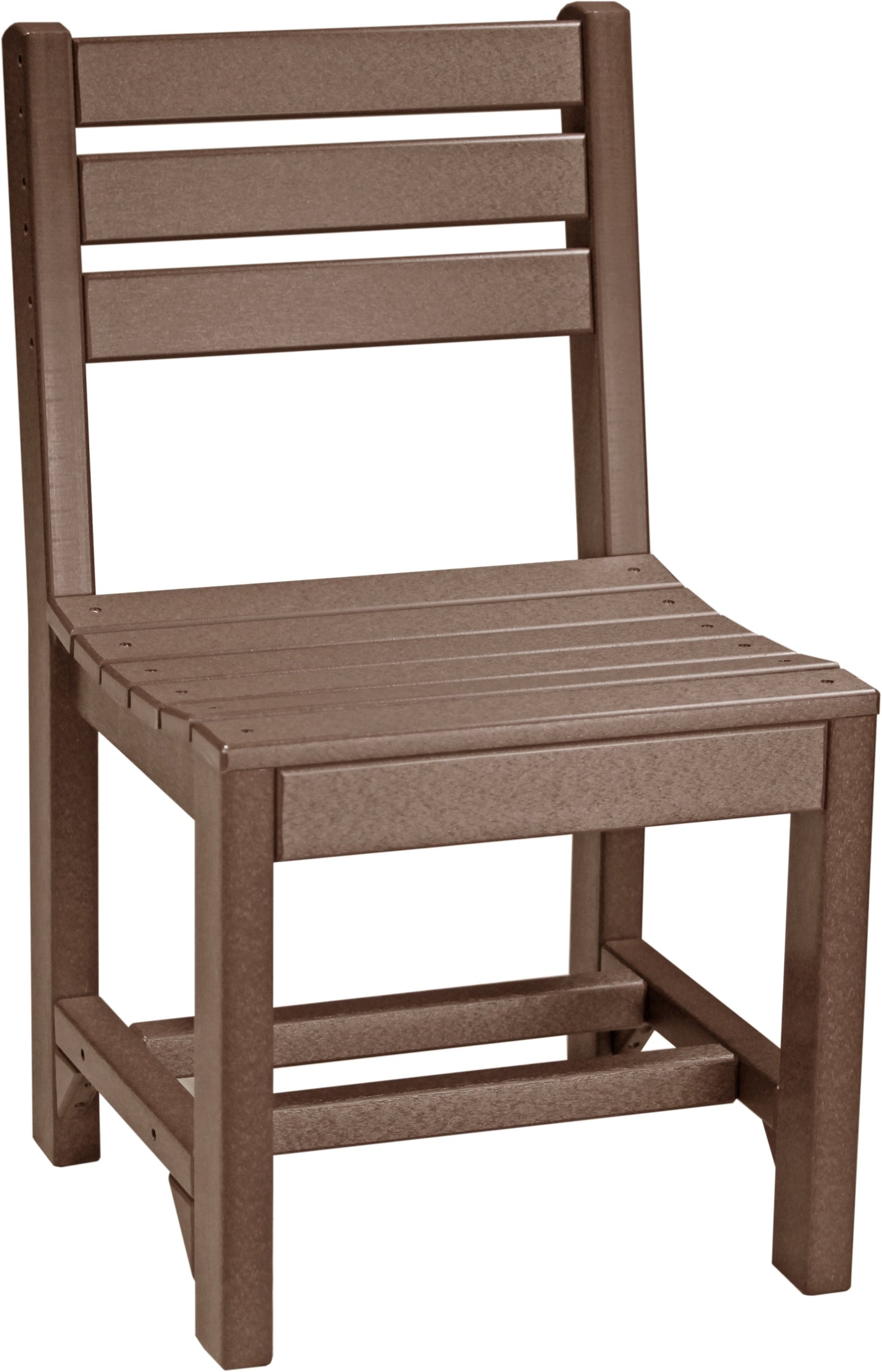 Island Side Chair Chestnut Brown / Dining Height