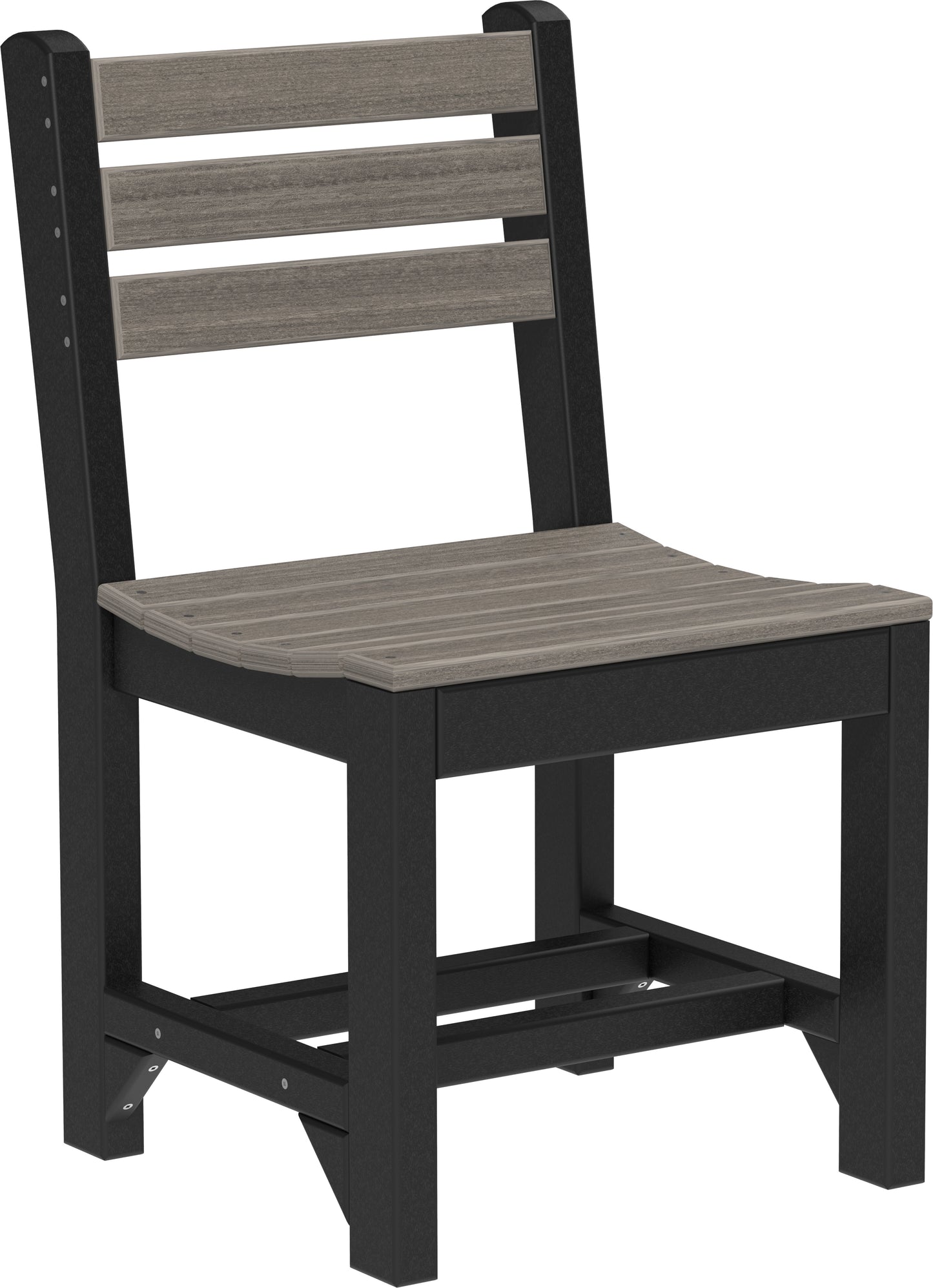 Island Side Chair Coastal Gray & Black / Dining Height