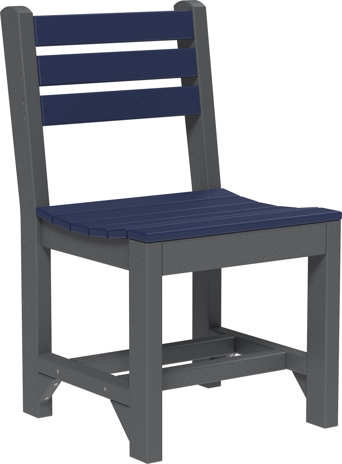 Island Side Chair Patriot Blue & Slate / Dining Height