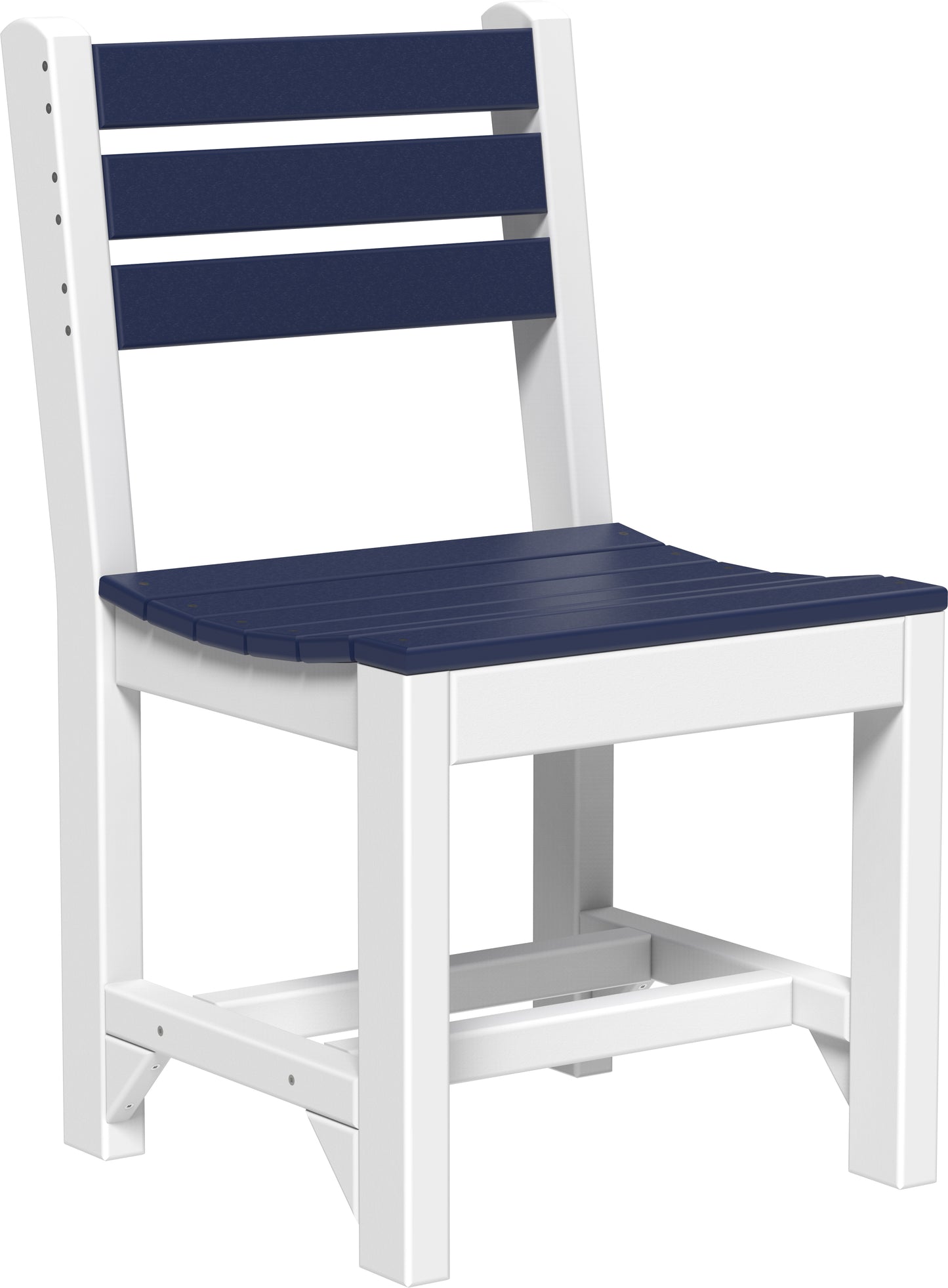 Island Side Chair Patriot Blue & White / Dining Height
