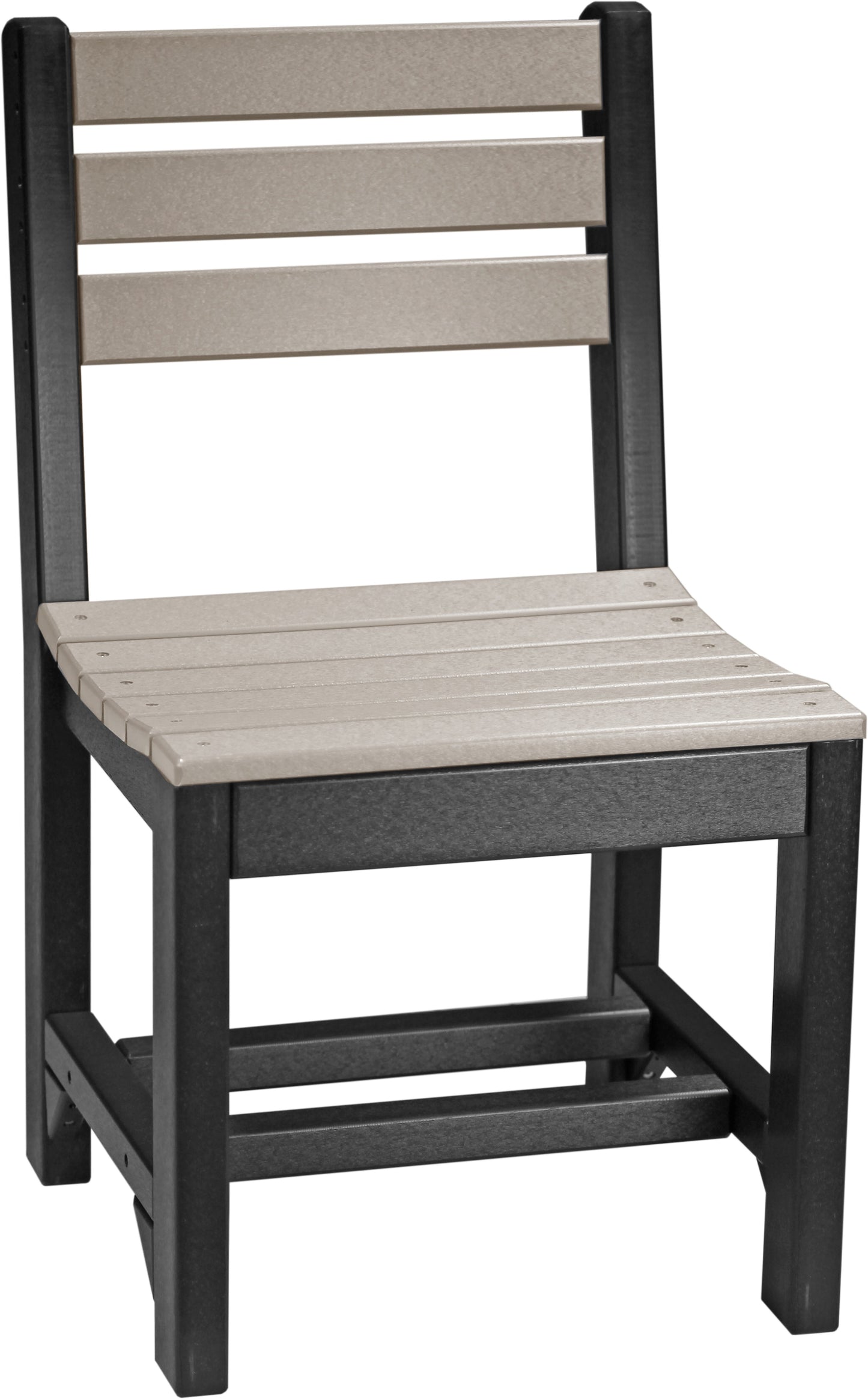 Island Side Chair Weatherwood & Black / Dining Height