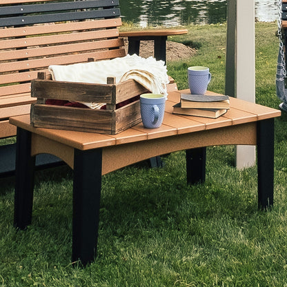 Island Coffee Table Cedar & Black