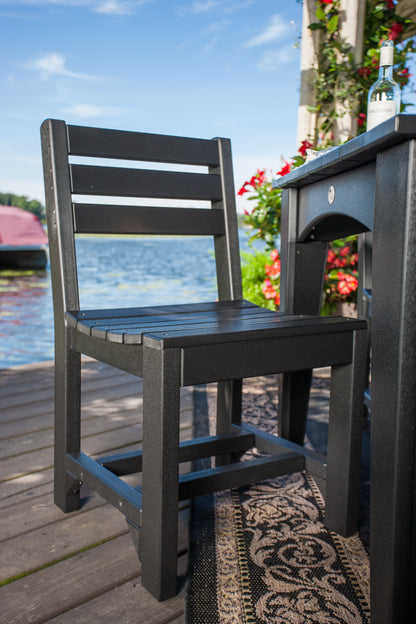 Island Side Chair Black / Dining Height