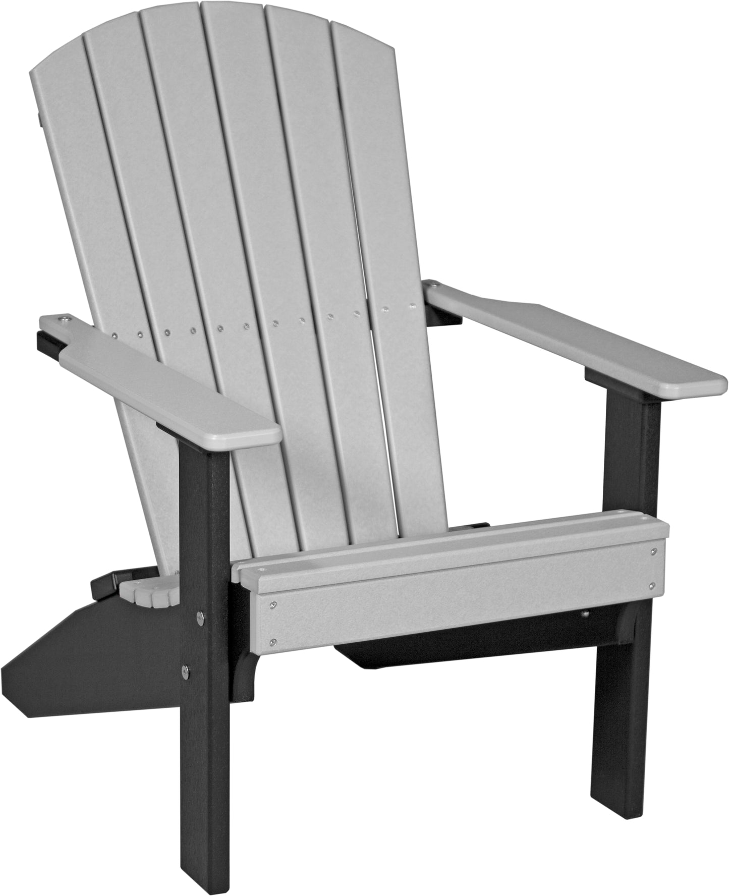 Lakeside Adirondack Chair Dove Gray & Black