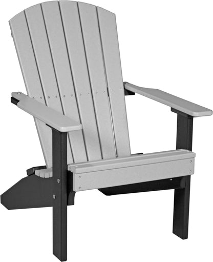 Lakeside Adirondack Chair Dove Gray & Black