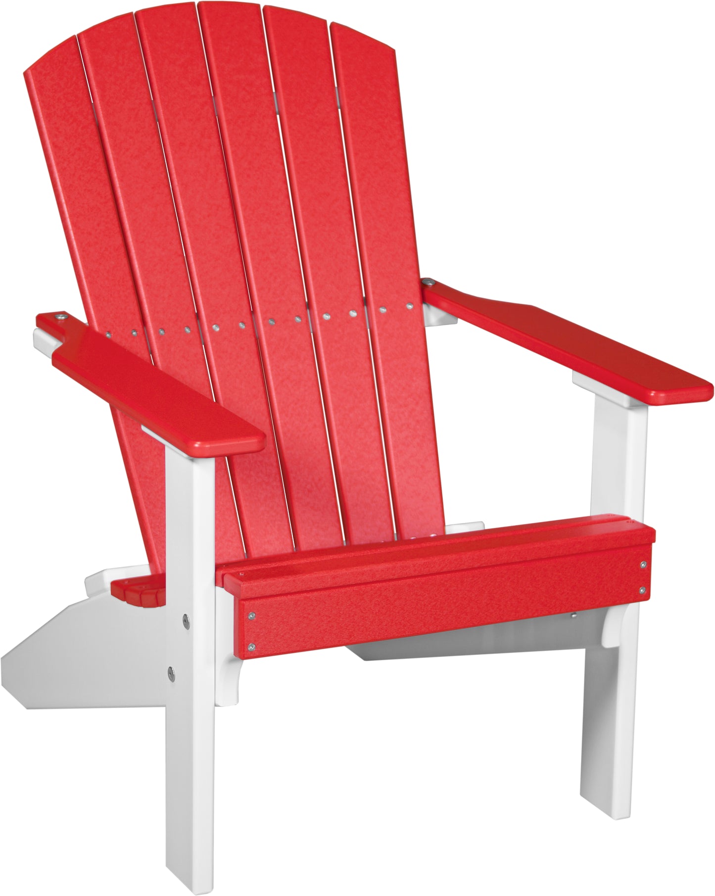 Lakeside Adirondack Chair Red & White