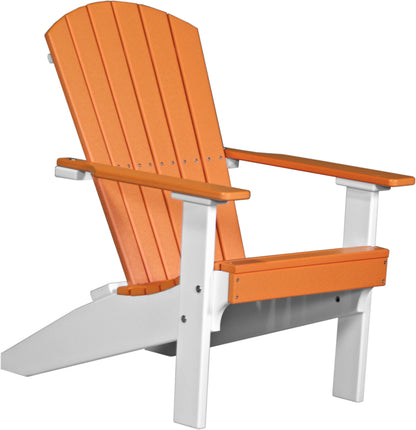 Lakeside Adirondack Chair Tangerine & White