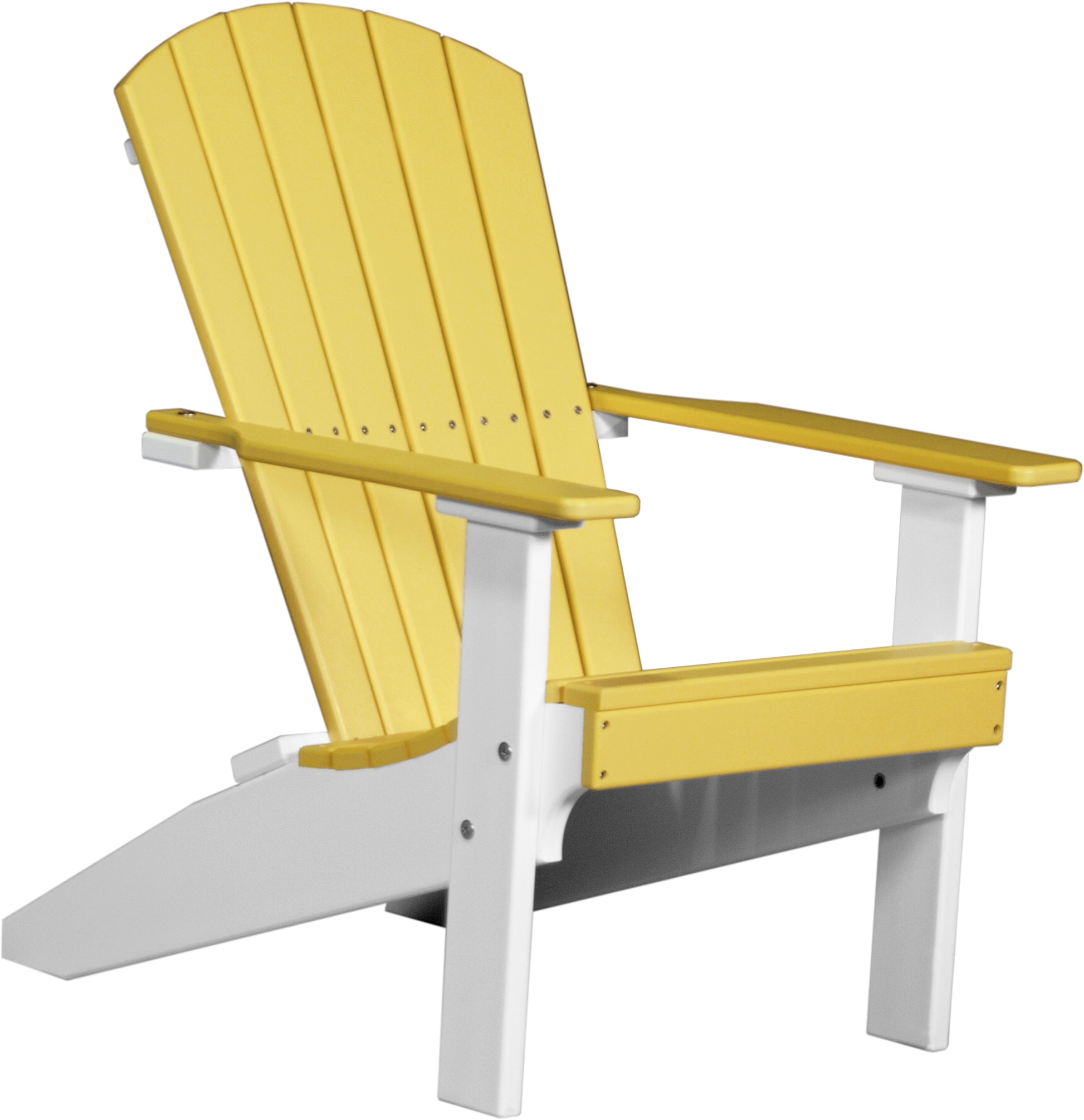 Lakeside Adirondack Chair Yellow & White