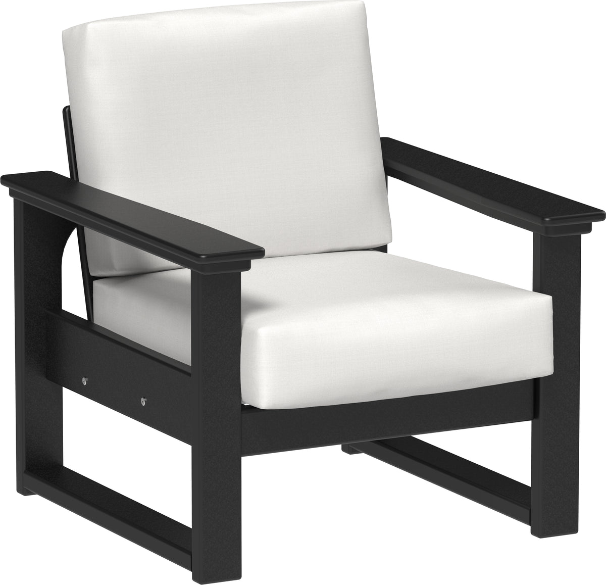 Lanai Deep Seating Chair Black / Canvas