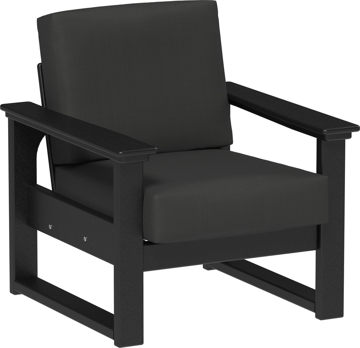 Lanai Deep Seating Chair Black / Spectrum Carbon