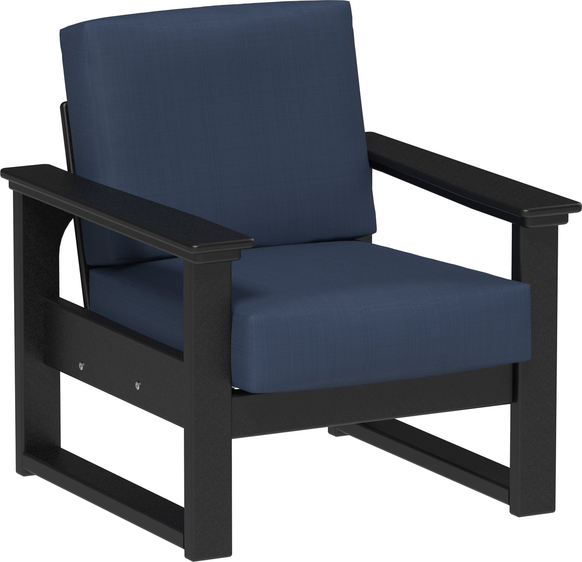 Lanai Deep Seating Chair Black / Spectrum Indigo