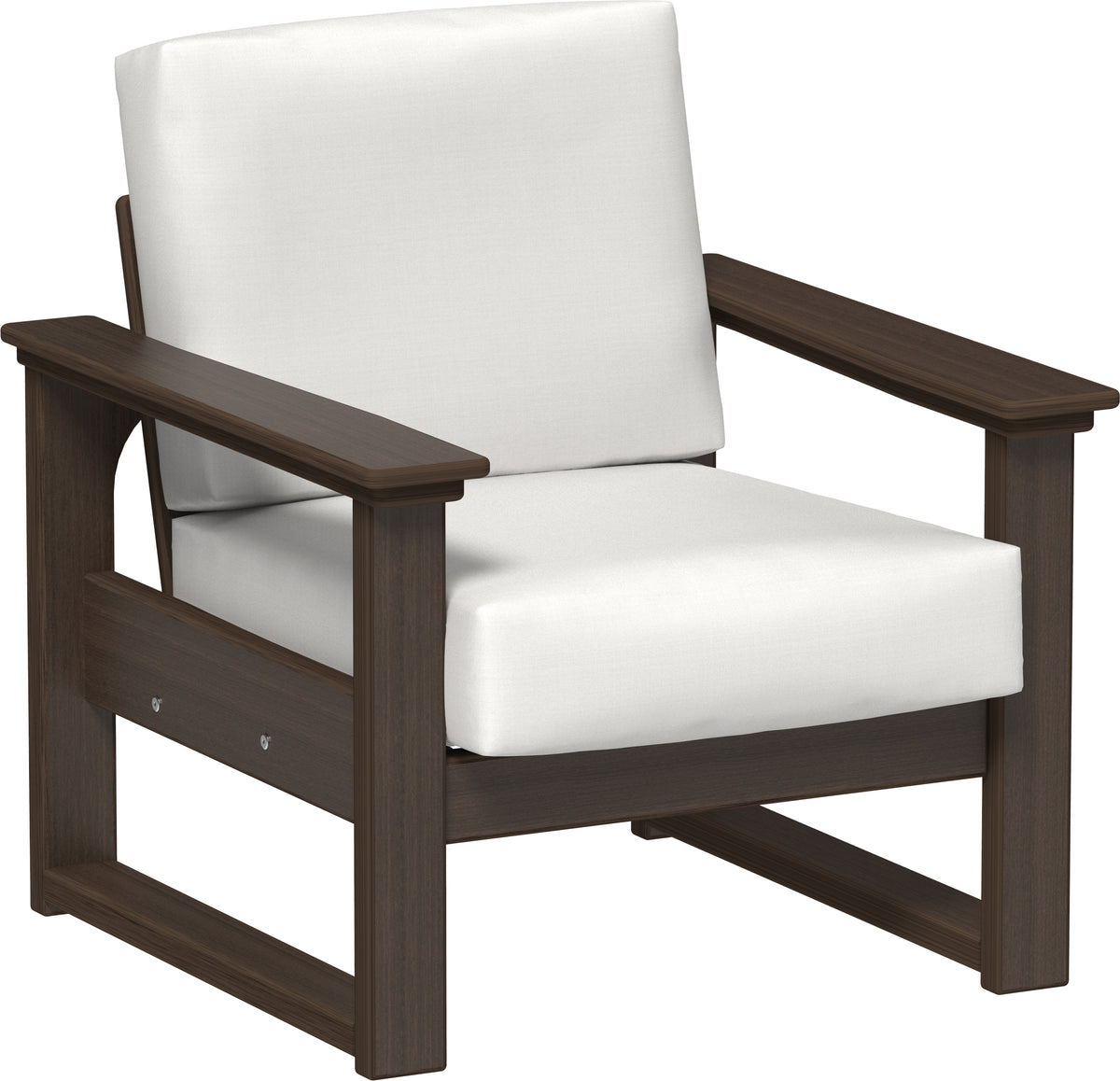 Lanai Deep Seating Chair Brazilian Walnut / Canvas