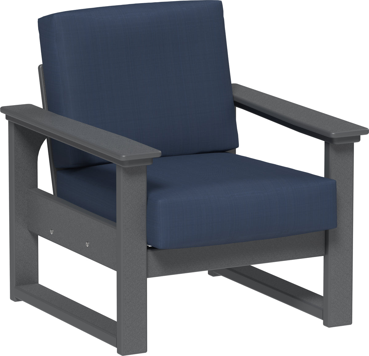 Lanai Deep Seating Chair Slate / Spectrum Indigo