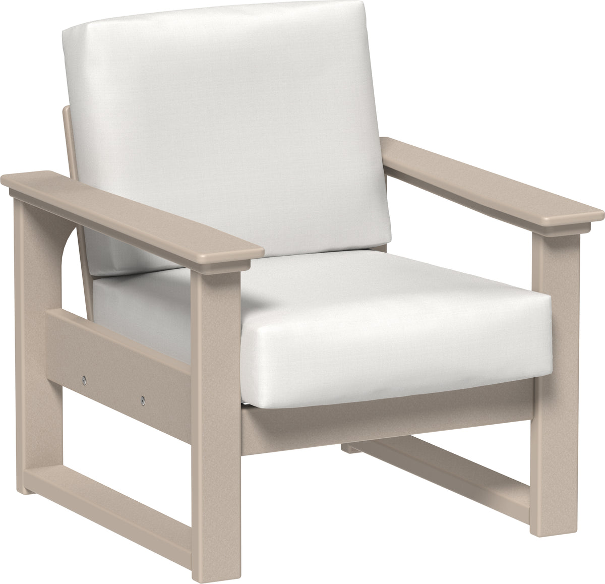 Lanai Deep Seating Chair Weatherwood / Canvas