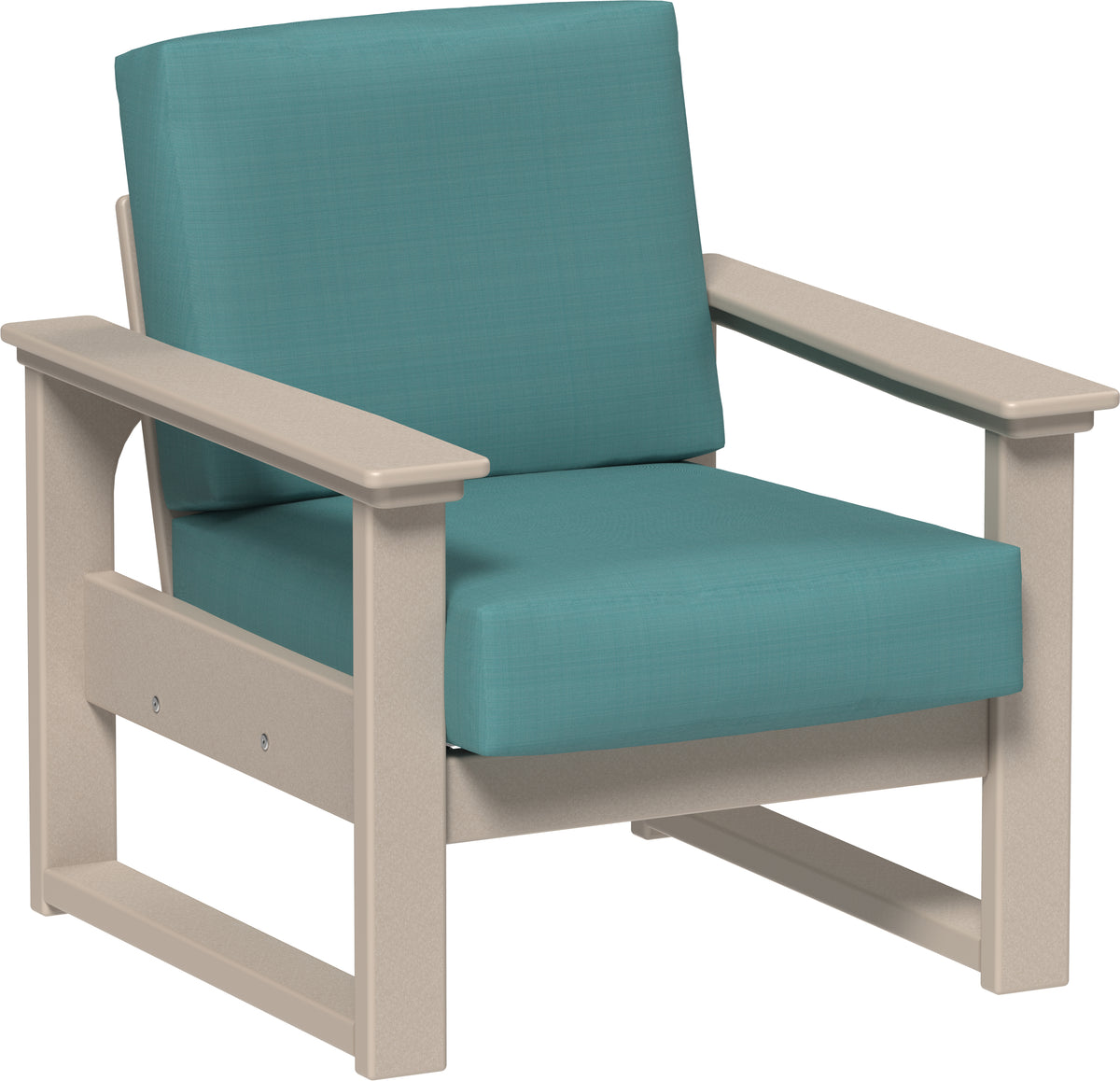Lanai Deep Seating Chair Weatherwood / Cast Breeze