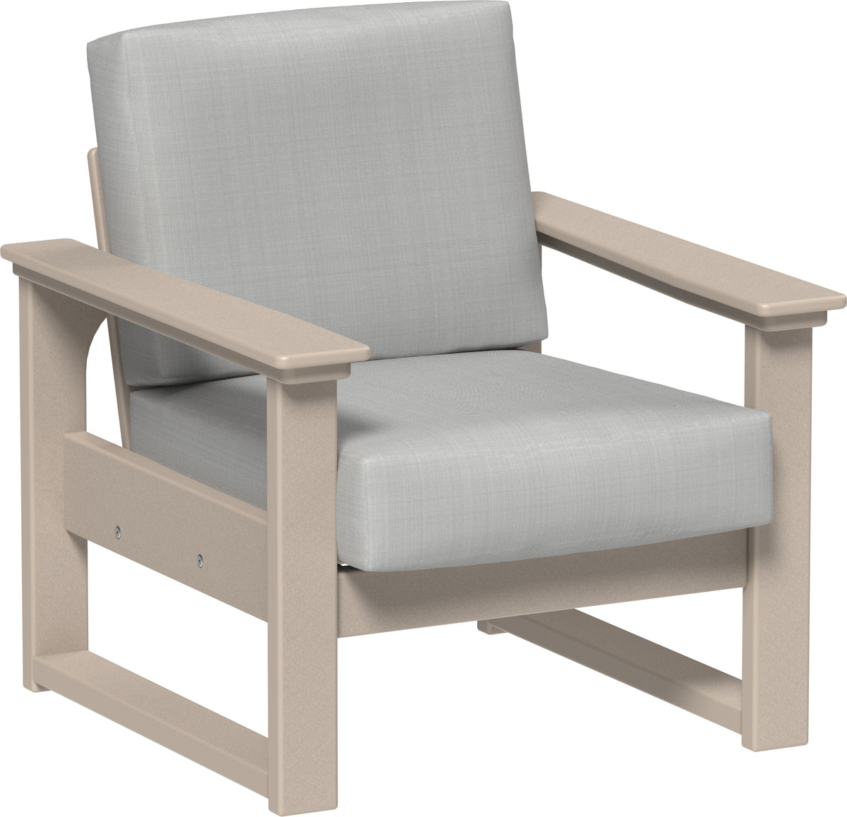 Lanai Deep Seating Chair Weatherwood / Spectrum Dove