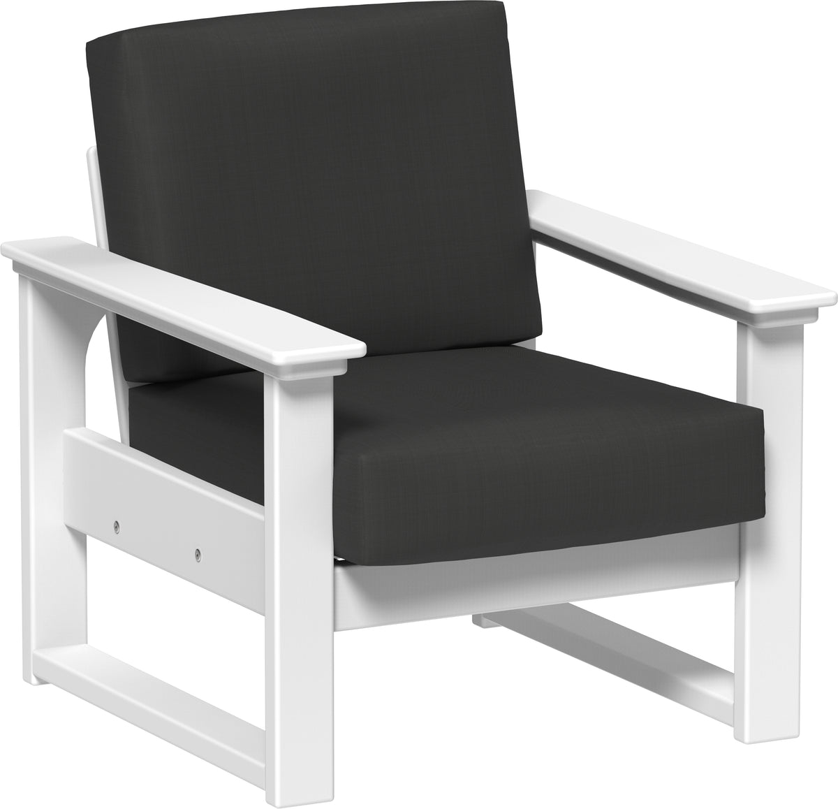Lanai Deep Seating Chair White / Spectrum Carbon