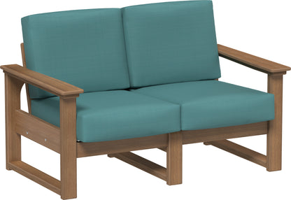 Lanai Deep Seating Loveseat Antique Mahogany / Cast Breeze
