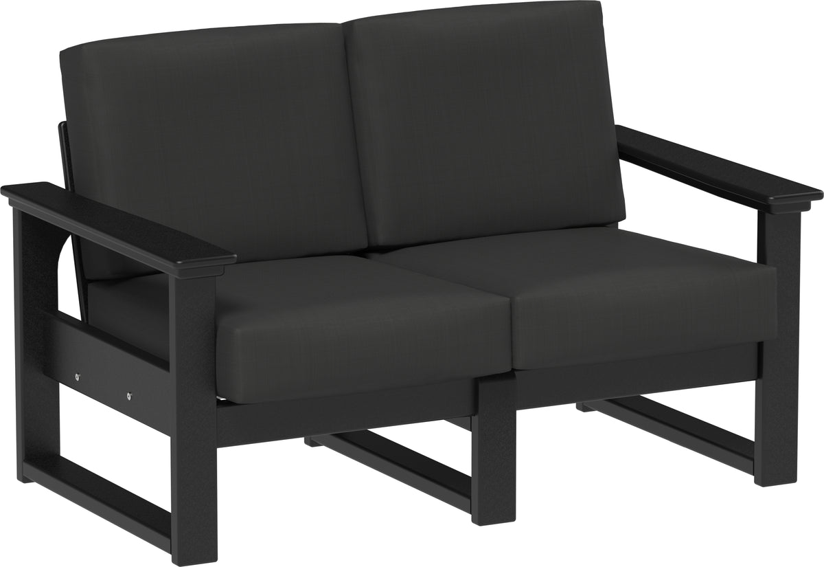 Lanai Deep Seating Loveseat Black / Spectrum Carbon