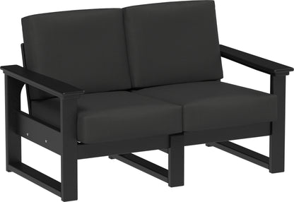 Lanai Deep Seating Loveseat Black / Spectrum Carbon