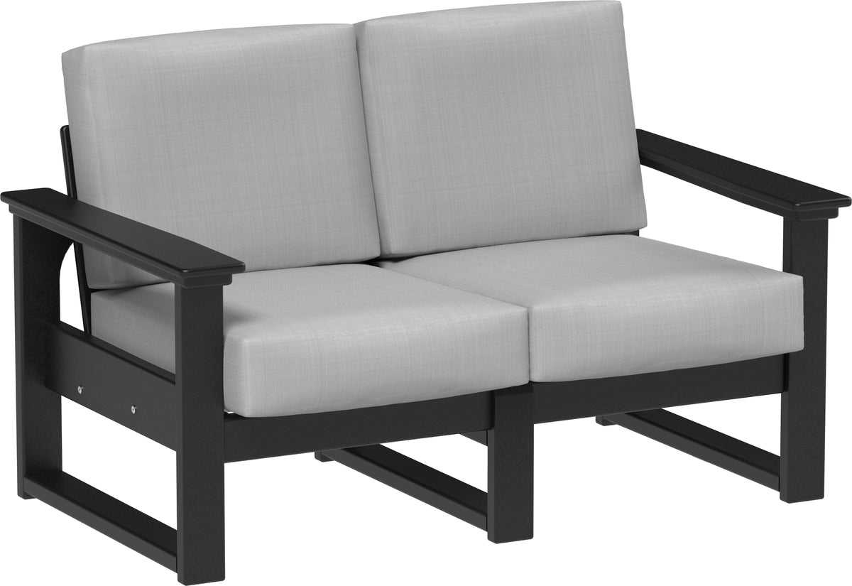 Lanai Deep Seating Loveseat Black / Spectrum Dove